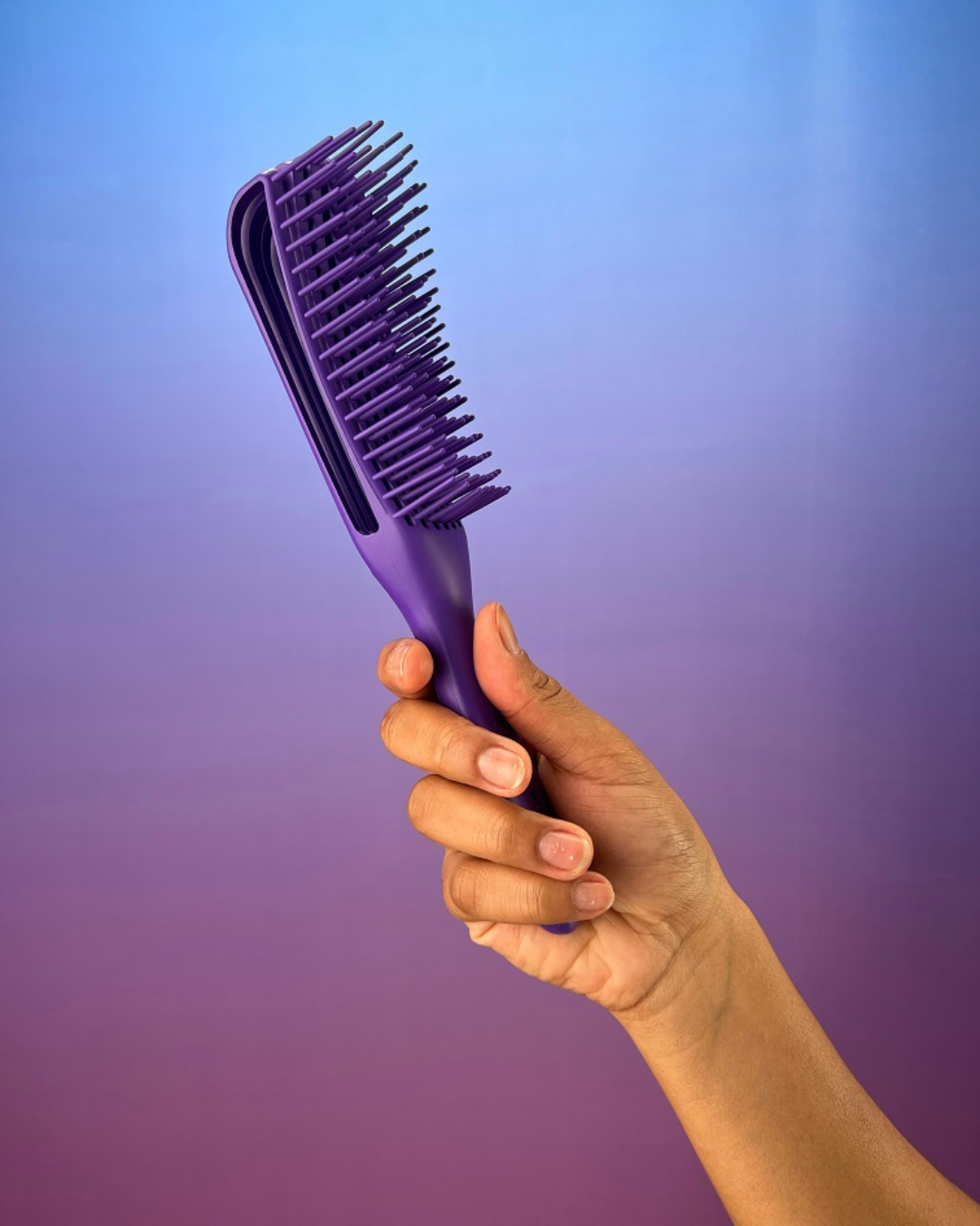Curly brush  - morado